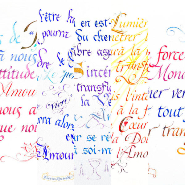 Lot 5 calligraphies A4
