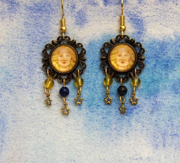 Boucles d'oreilles Uranie mini étoiles