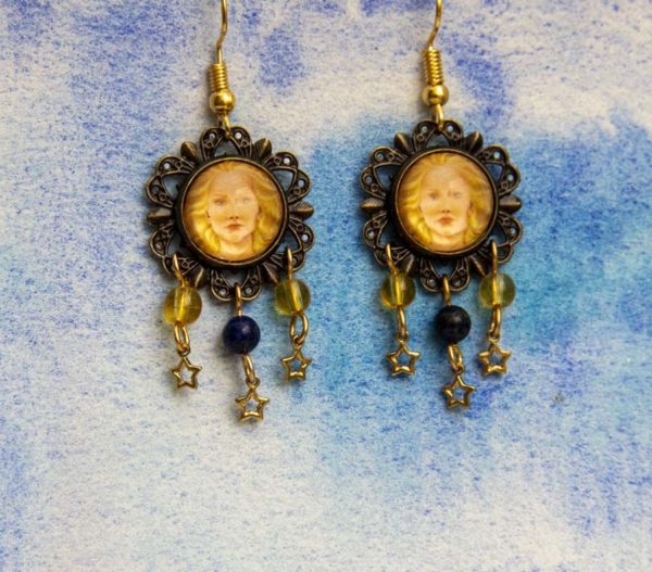 Boucles d'oreilles Uranie mini étoiles – Image 2