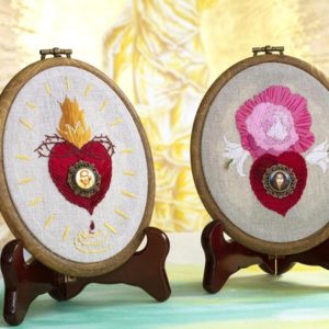 Broderie Christ ou Marie