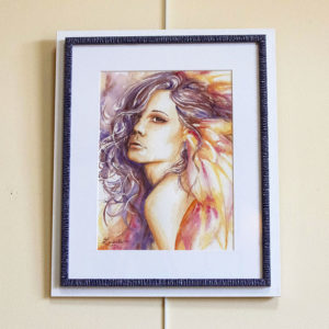 Original aquarelle fée