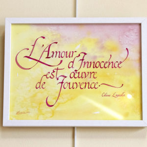 Original calligraphie