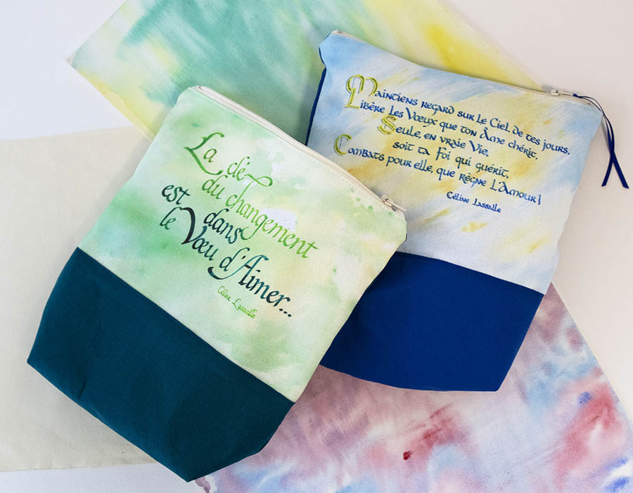 Trousse illustrée calligraphie